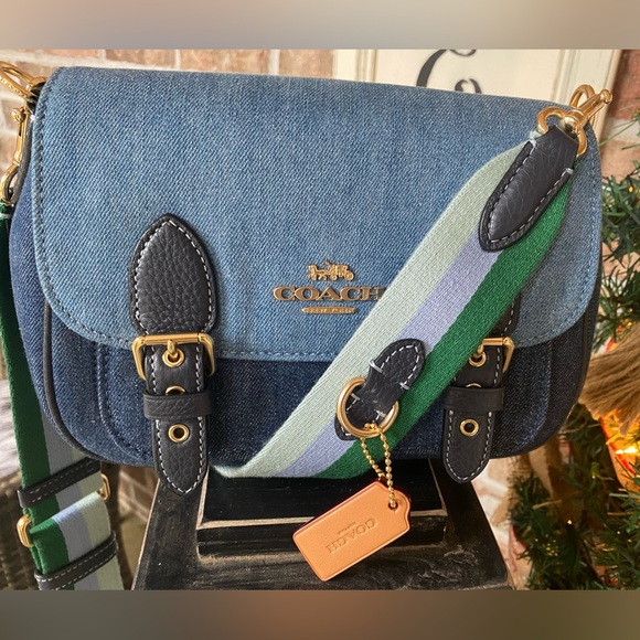 Coach Lucy Denim Crossbody Denim Bag RARE FIND - Picture 7 of 14